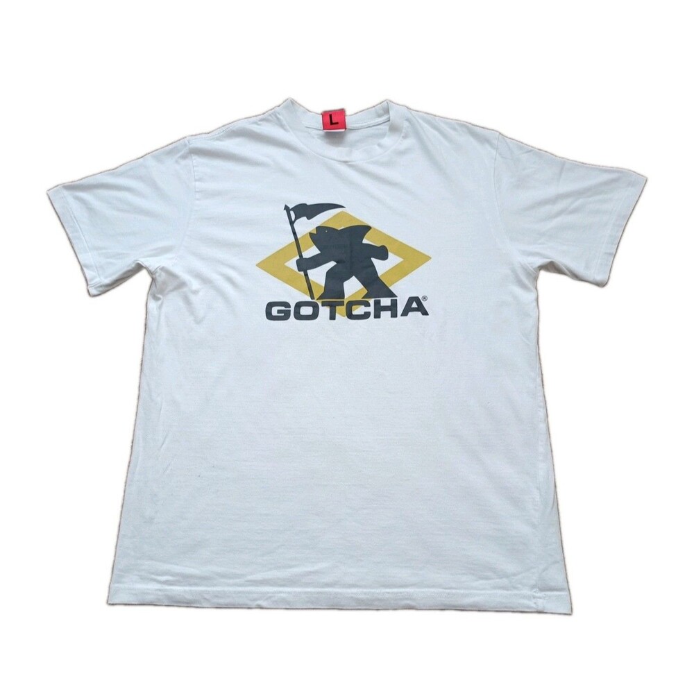 Gotcha Logo T-shirt Surf Brand 80s Gotcha Brand Men's Large